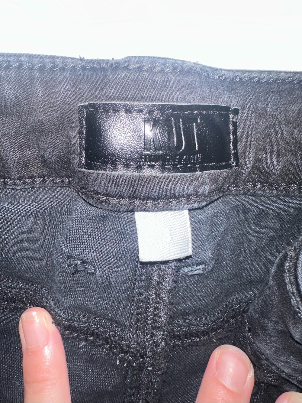 Kut from the Kloth Black Wide Leg Jeans - Picture 5 of 6